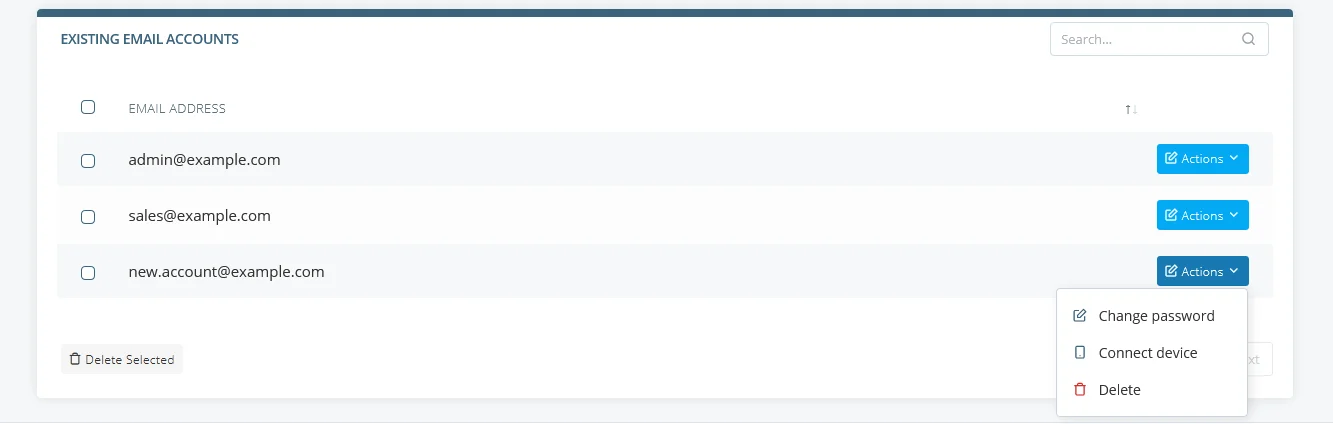 Email Account Management