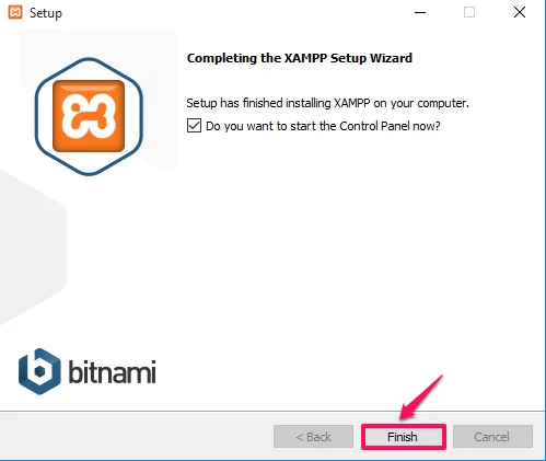 Install WordPress on Windows, Step 1: Download and Install XAMPP locally 10