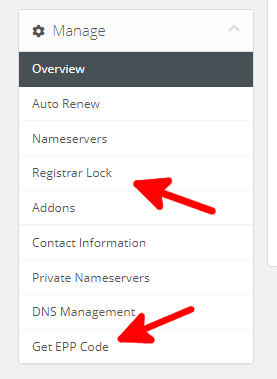 Transfer my domain away from ScalaHosting