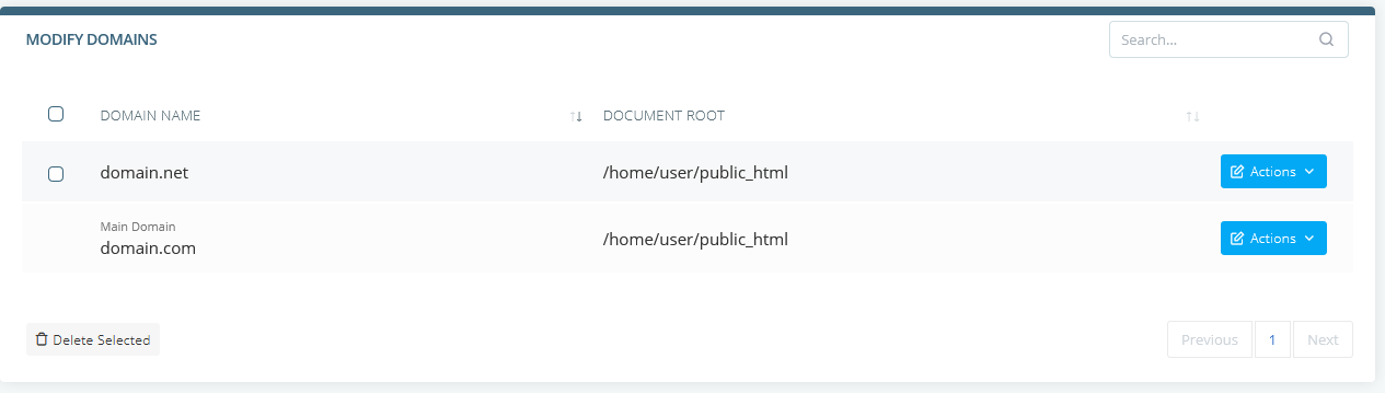 Park a domain registered with Scalahosting