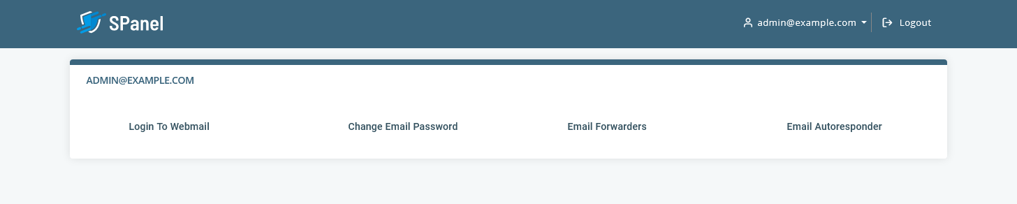 Workspace Email sign-in, For SPanel users 2