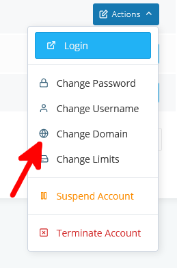 Change your domain name