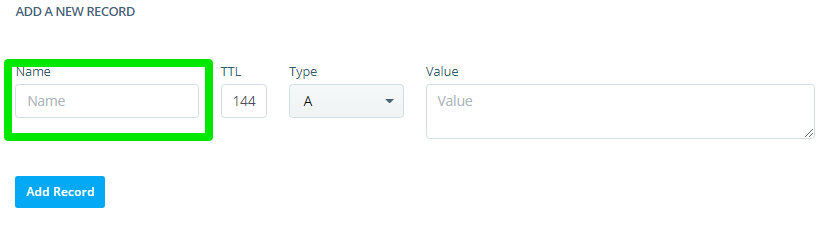 How to Create AAAA, SRV, and TXT Records?, Step 3: Add Your TXT Record