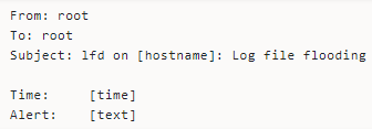 Common Notifications from CSF/LFD, Log File Flooding Alerts