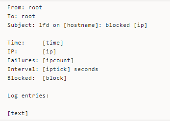 Common Notifications from CSF/LFD, Login Failures