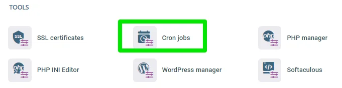 Guide to Cron Jobs, Step 2: Access SPanel’s Cron Job management tool.