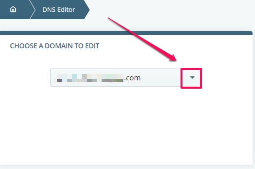 How to Change My MX Records, Step 2: Navigate to Domains