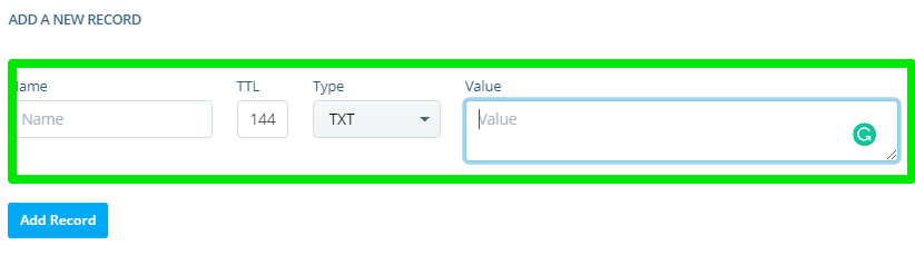 How to configure SPF, DKIM, and DMARC records?, Adding DMARC Records on Spanel