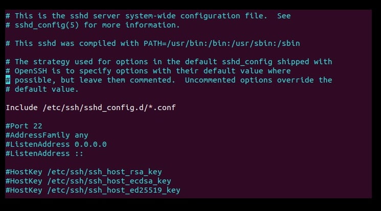 Changing default SSH port in OpenSSH