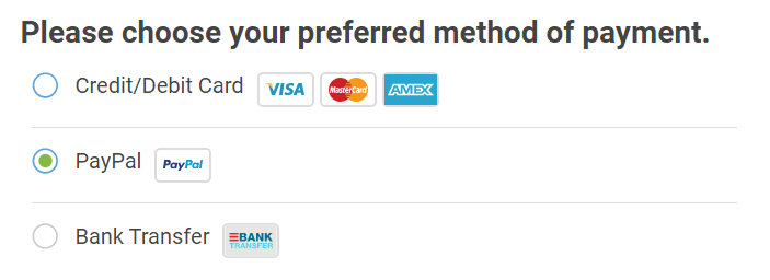 Can I pay with PayPal?, Step 3: Select Your Payment Method