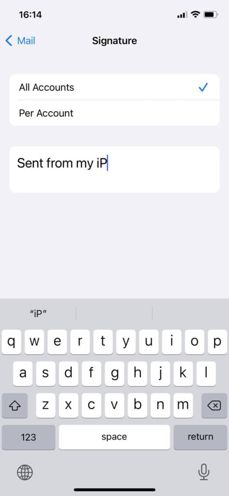 How to remove/edit the ‘Sent from my iPhone’ signature