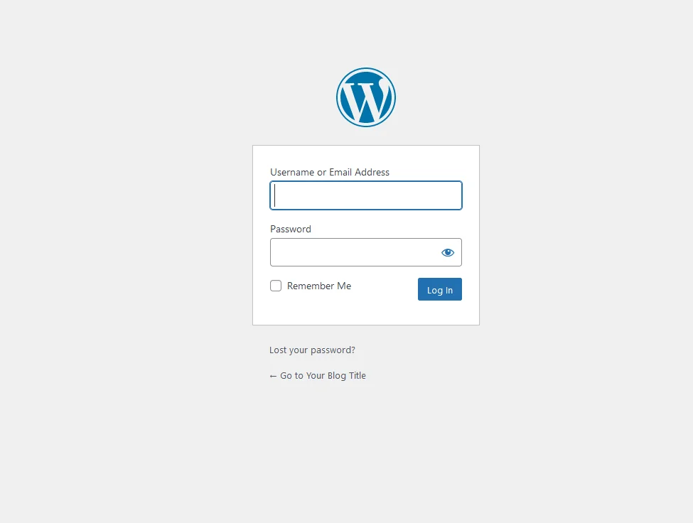 How to Change a WordPress Theme, 1. Log into your WordPress dashboard.