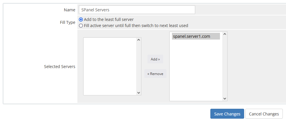 How to Configure the WHMCS SPanel Provisioning Module?, Adding a New Server 2