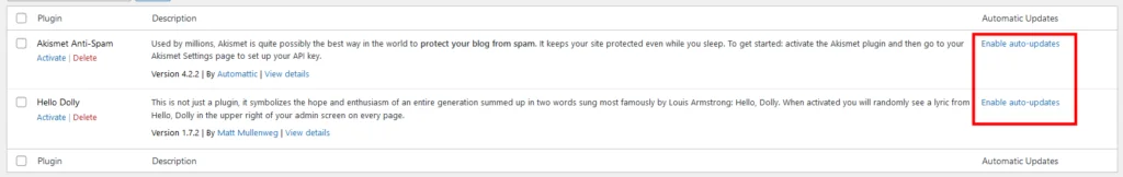 How to Manage Auto Updates in WordPress, Auto-updates for plugins