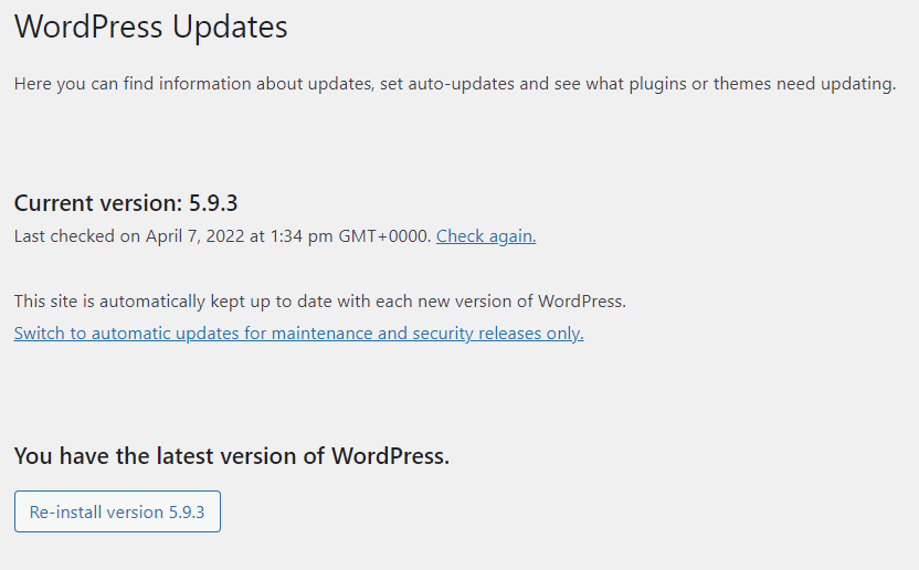 How to Manually Update WordPress?