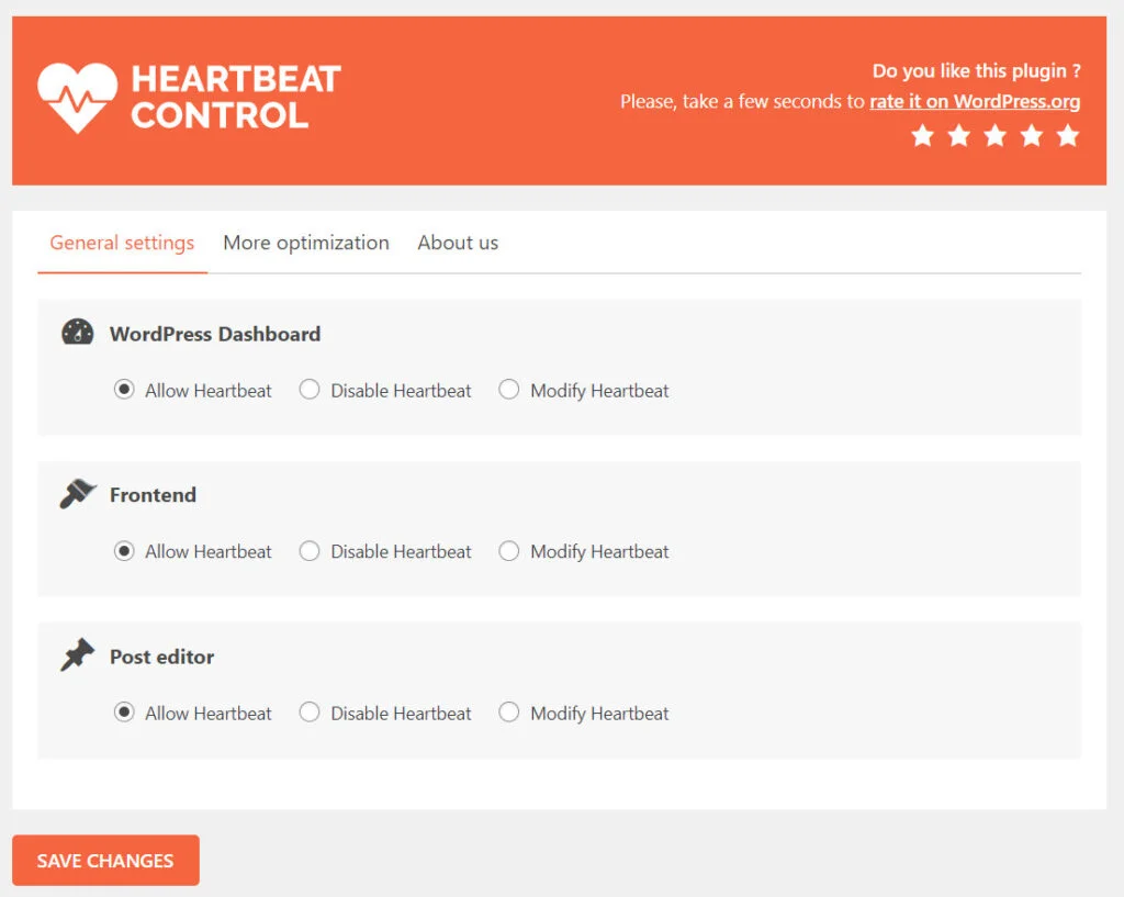 How to Limit the WordPress Heartbeat API?, How to Limit the Heartbeat API? 2