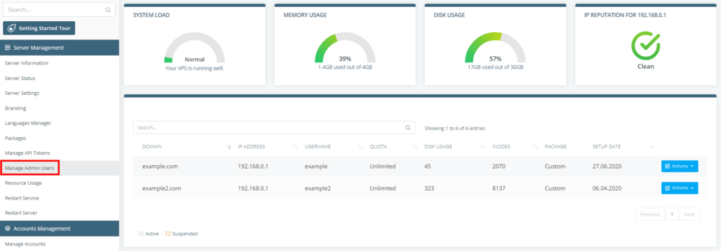 Multi-User Logins in SPanel, Setting Up a New SPanel Admin User