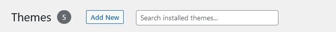 How to Change a WordPress Theme, 2. Go to Appearance > Themes and click Add New