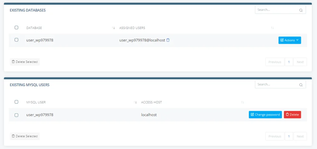 How to Create a Database in MySQL, Creating a MySQL Database in SPanel 3