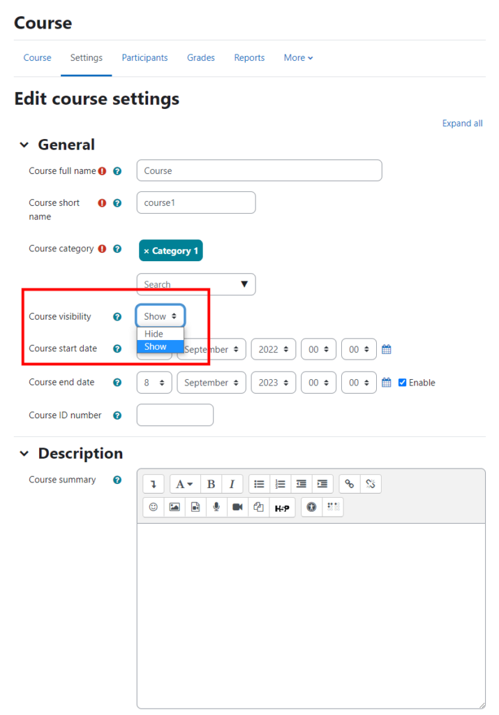 How To Apply Activity Restrictions in Moodle, Restricting Access to an Entire Course 3