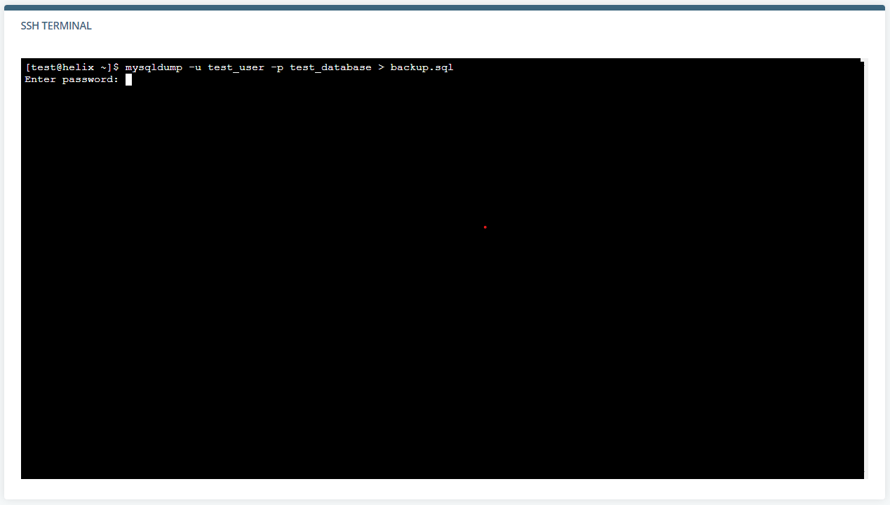 How to Back Up a MySQL Database - Knowledge base - ScalaHosting