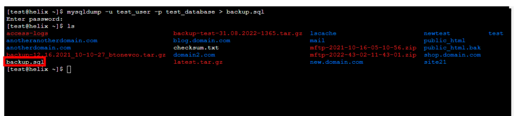 How to Back Up a MySQL Database, Backing up the data without the structure 2
