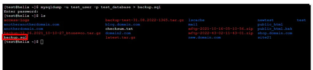 How to Back Up a MySQL Database, Backing up the data without the structure 2