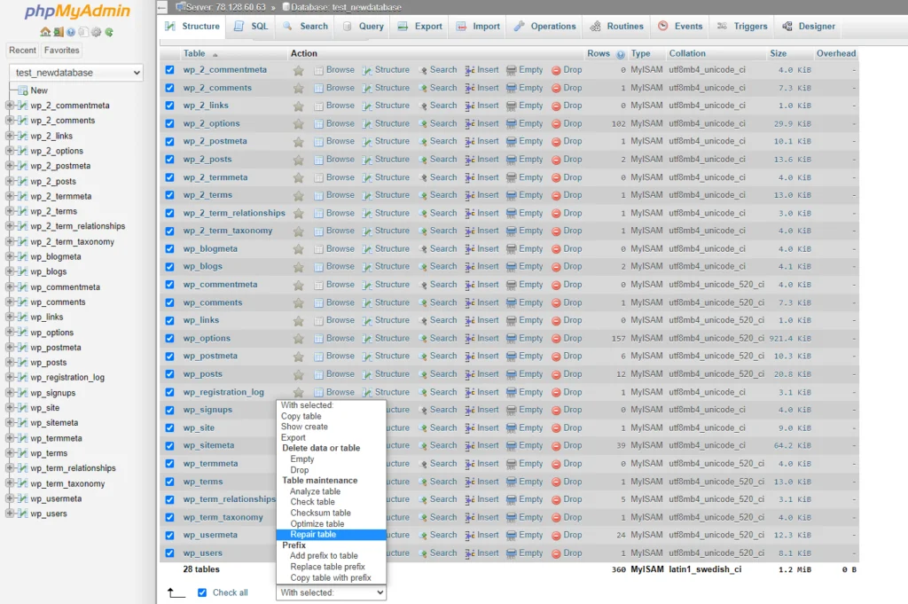 How to Back Up a MySQL Database, There are corrupted tables in your database