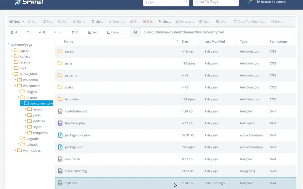 How to Edit a File in SPanel’s File Manager, Step-by-step