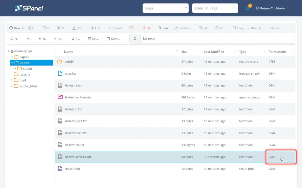 How to Edit a File in SPanel’s File Manager, Step-by-step 5