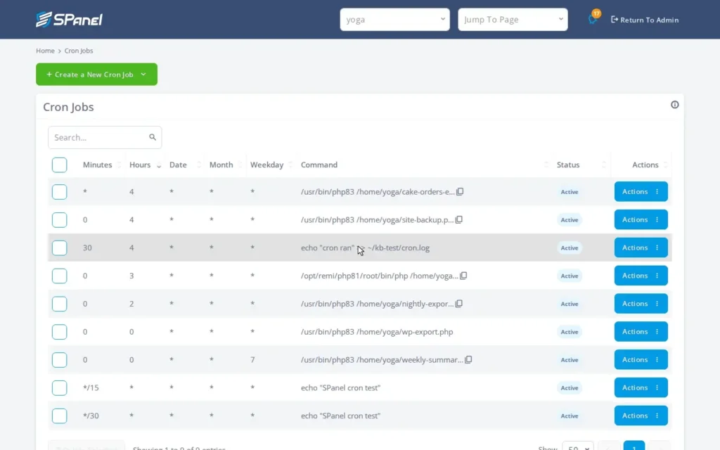 How to Add, Edit, and Delete Cron Jobs in SPanel, Step-by-step 5