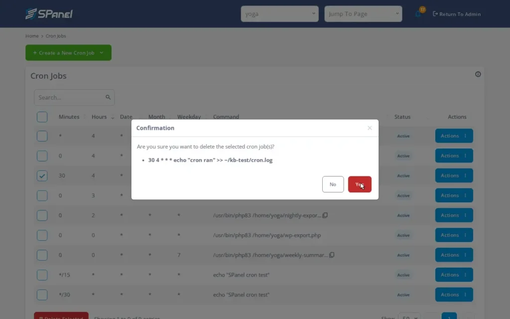 How to Add, Edit, and Delete Cron Jobs in SPanel, Step-by-step 6
