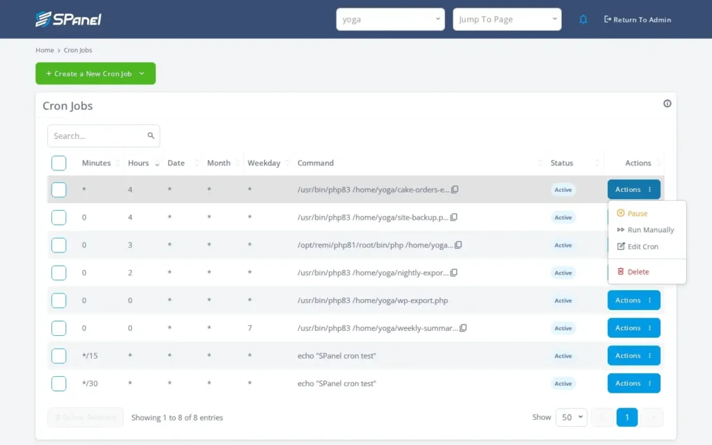 How to Save Cron Job Output to a Log File in SPanel, Step-by-step 2