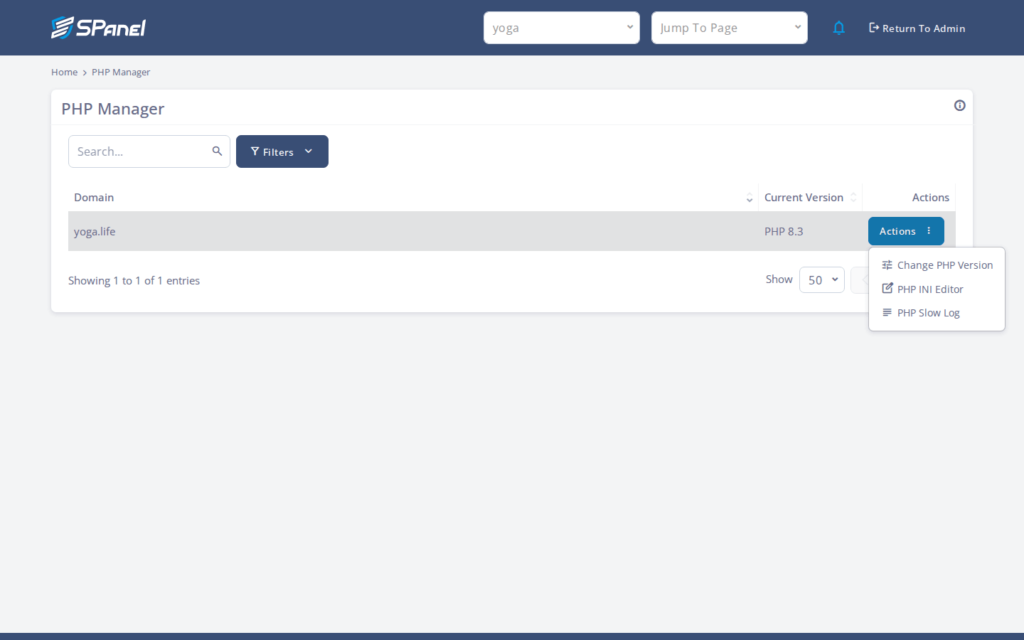 How to Enable and Read the PHP-FPM Slow Log in SPanel, Step-by-step 2