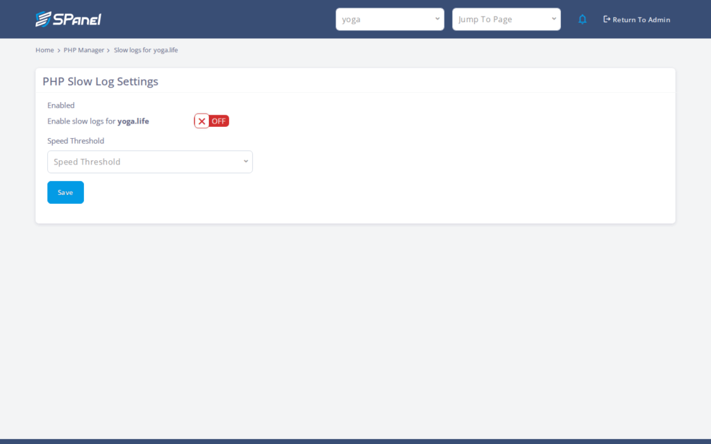 How to Enable and Read the PHP-FPM Slow Log in SPanel, Step-by-step 3