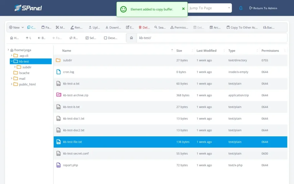 How to Create, Rename, Move, Copy, and Delete Files in SPanel’s File Manager, Step-by-step 3