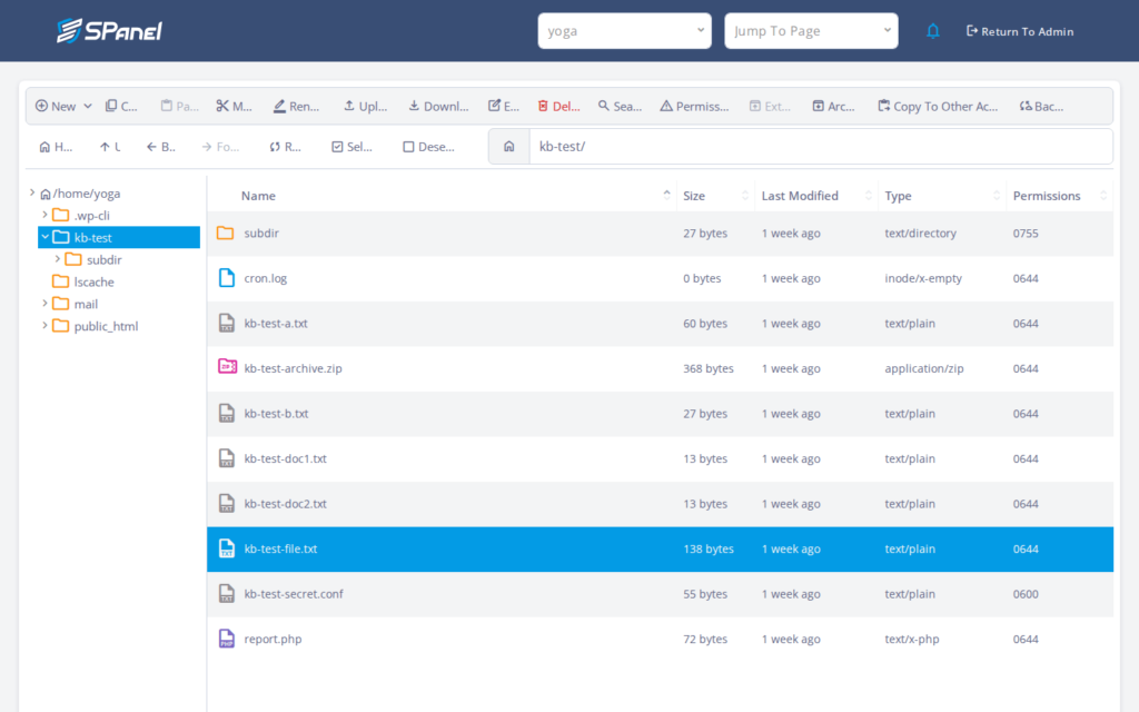 How to Change File and Folder Permissions in SPanel’s File Manager, Step-by-step