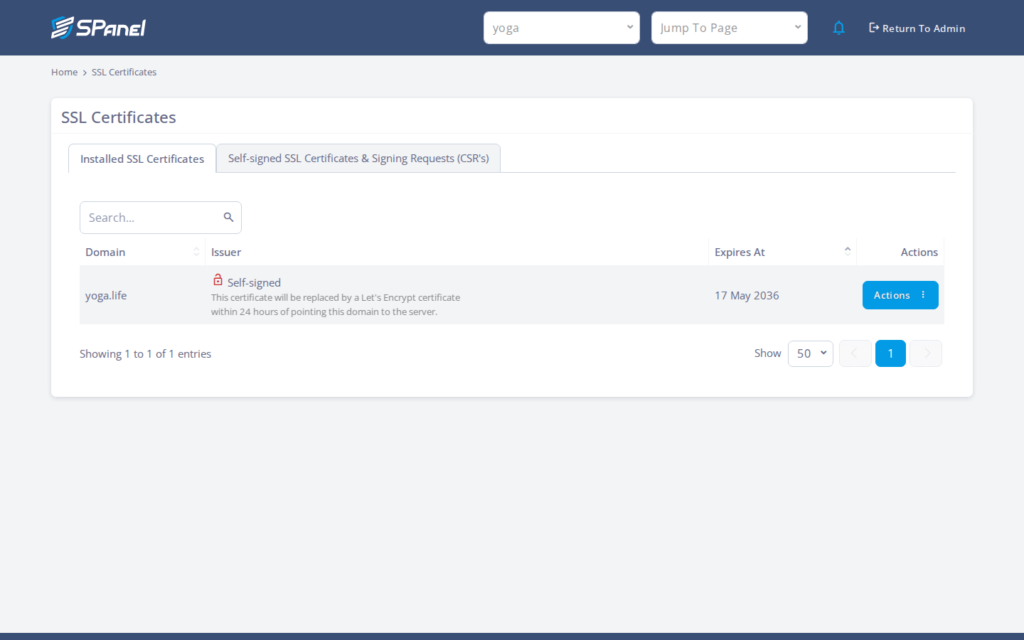 How to Monitor SSL Certificate Expiration in SPanel, How SPanel solves this