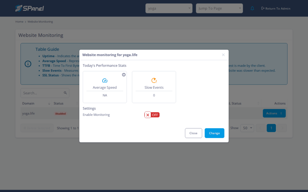 How to Use Text-Presence Monitoring in SPanel, Step-by-step 2