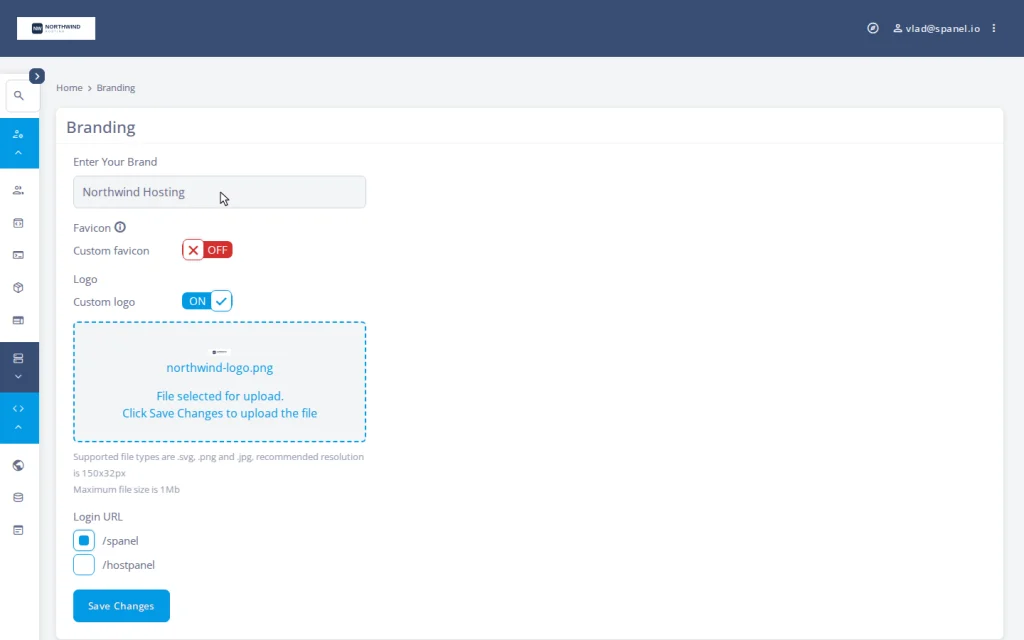 Migrating Your Reseller Business to SPanel Without Your Clients Noticing, Demo flow: brand the server before the first client lands